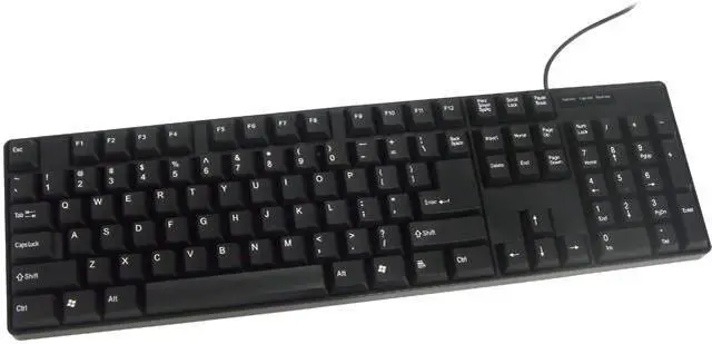 Main image of inland 70011 Black 104 Normal Keys PS/2 Wired Standard Serial Keyboard