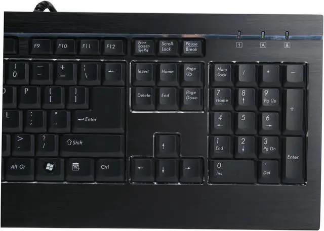 Alt view image 5 of 16 - Aurora Premium ENERMAX KB007U-B Black 104 Normal Keys USB Standard Keyboard