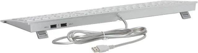 Alt view image 6 of 7 - ENERMAX Premium Aurora KB007U-S Silver 104 Normal Keys USB Wired Aluminum Standard Keyboard