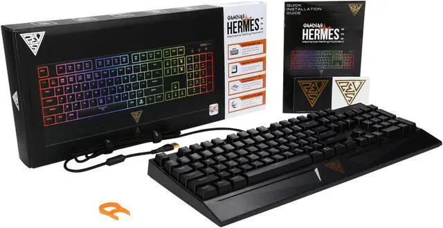 Alt view image 7 of 7 - GAMDIAS RGB MEK GAMING KEYBOARD - BLUE SWITCH
