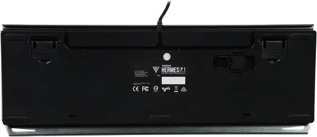 Alt view image 3 of 5 - GAMDIAS HERMES P1 RGB Mechanical Gaming Keyboard with Blue Switches / Attachable Palm Rest