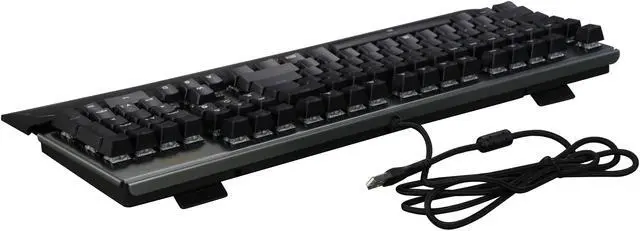 Alt view image 4 of 5 - GAMDIAS HERMES P1 RGB Mechanical Gaming Keyboard with Blue Switches / Attachable Palm Rest