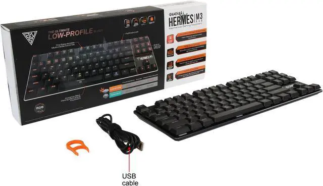 Alt view image 5 of 5 - Gamdias Hermes M3 RGB Mechanical Gaming Keyboard with Blue Switches