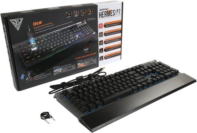 Alt view image 6 of 5 - GAMDIAS Hermes P2 RGB Optical Mechanical Gaming Keyboard