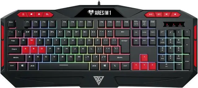 Alt view image 3 of 10 - GAMDIAS Ares M1 Gaming Combo - Ares M1 Gaming Keyboard + Zeus E2 Gaming Mouse