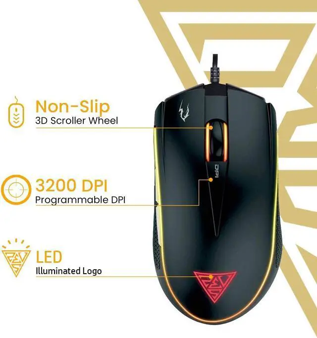 Alt view image 3 of 3 - GAMDIAS GD-Ares M1 BB Ares M1 Combo Gaming Keyboard & Mouse