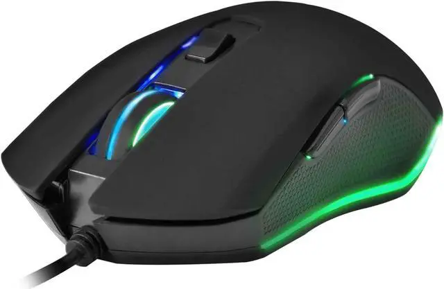 Alt view image 5 of 6 - ZEUS GAMDIAS Mem-chanical Gaming Keyboard and Mouse Combo, Wired RGB LED Backlit & 3200 DPI Ergonomic Mouse for Windows PC Desktop Gamers & Mouse Mat