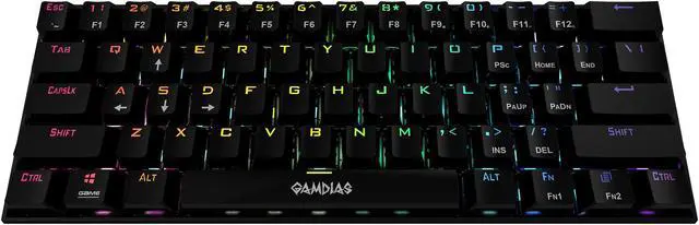 Alt view image 4 of 5 - GAMDIAS GD-HERMES E3 Blue BK Hermes E3 Gaming Keyboard