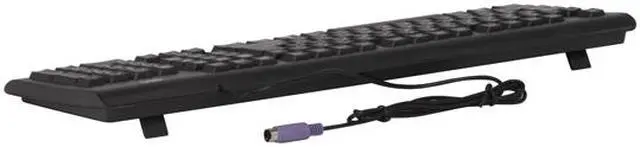 Alt view image 3 of 4 - ATRIX KBOGKBJ006B Black 107 Normal Keys PS/2 Wired Slim Keyboard