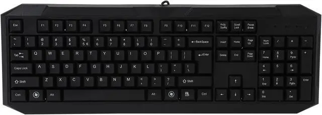 Alt view image 2 of 4 - Orange KBC118UBK Business Standard Keyboard - Black, 104 Normal Keys, USB, Spill Resistant Keyboard