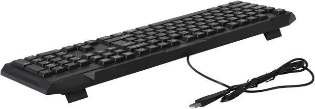 Alt view image 3 of 4 - Orange KBC118UBK Business Standard Keyboard - Black, 104 Normal Keys, USB, Spill Resistant Keyboard