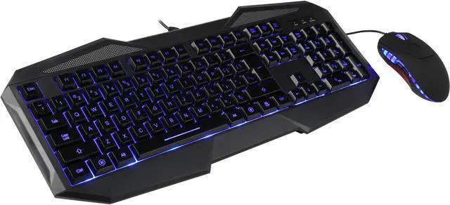 Main image of Orange KBCK19092, Blue LED Backlight Gaming Keyboard and Mouse Combo Bundle
