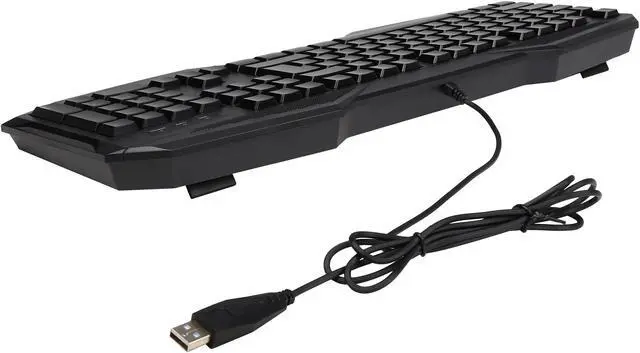 Alt view image 3 of 8 - Orange KBCK19092, Blue LED Backlight Gaming Keyboard and Mouse Combo Bundle