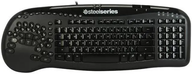 Alt view image 2 of 4 - SteelSeries Merc Stealth Black USB Wired Ergonomic Gaming Keyboard