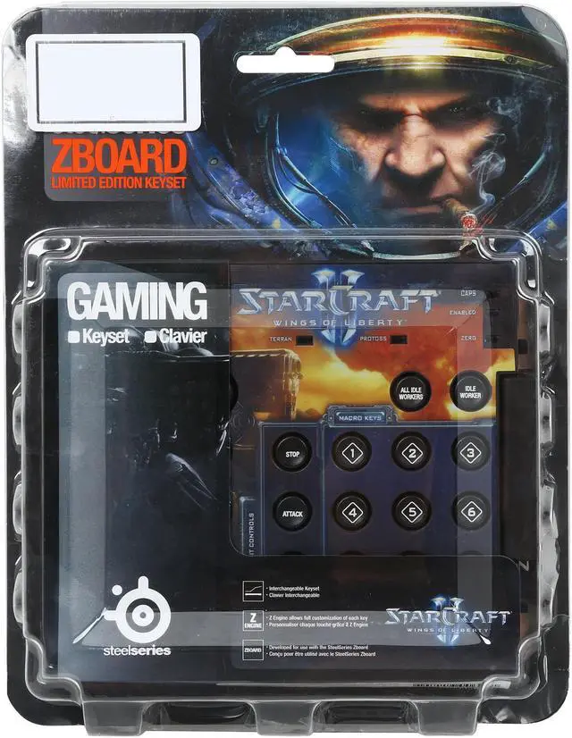Alt view image 7 of 7 - SteelSeries 68035 Zboard Limited Edition Keyset (StarCraft II)