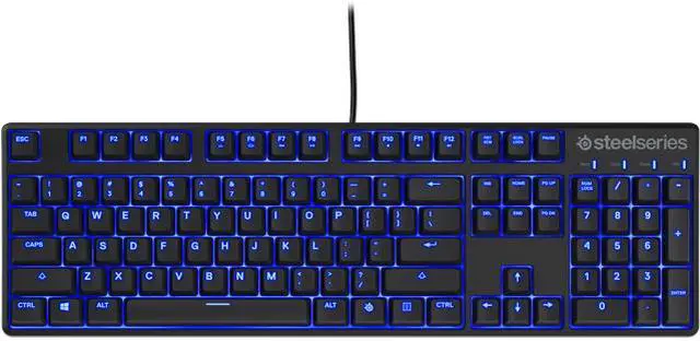 Alt view image 6 of 9 - Steelseries Apex M500 Mechanical Gaming Keyboard with Cherry MX Red Switches and Blue LED