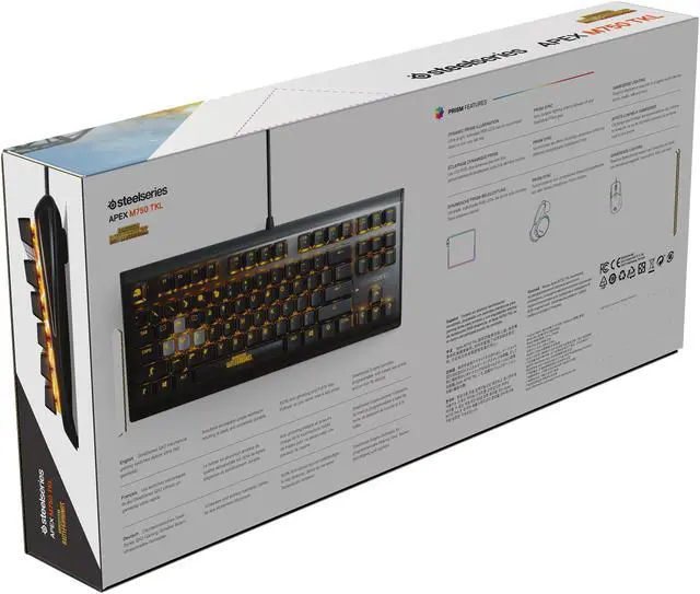 Alt view image 7 of 7 - SteelSeries 64726 Apex M750 TKL PUBG Edition Gaming Keyboard