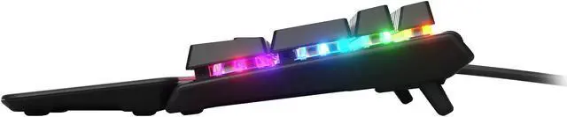 Alt view image 3 of 9 - SteelSeries Apex 7 Mechanical Gaming Keyboard - OLED Smart Display - USB Passthrough and Media Controls - Linear and Quiet - RGB Backlit
