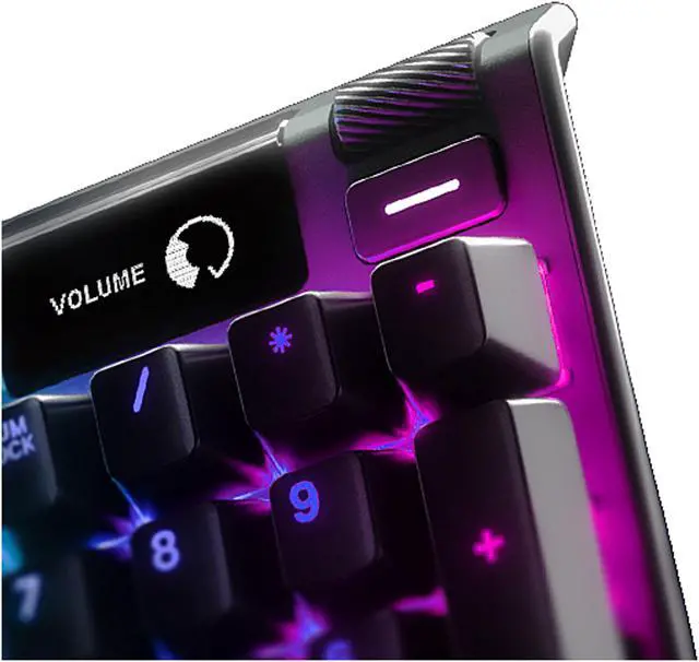 Alt view image 6 of 10 - SteelSeries Apex 7 Mechanical Gaming Keyboard - OLED Smart Display - USB Passthrough and Media Controls - Tactile and Quiet - RGB Backlit