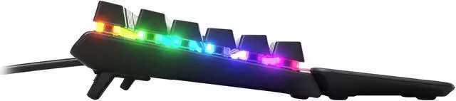 Alt view image 4 of 9 - SteelSeries Apex 7 TKL Compact Mechanical Gaming Keyboard - OLED Smart Display - USB Passthrough and Media Controls - Tactile and Clicky - RGB Backlit