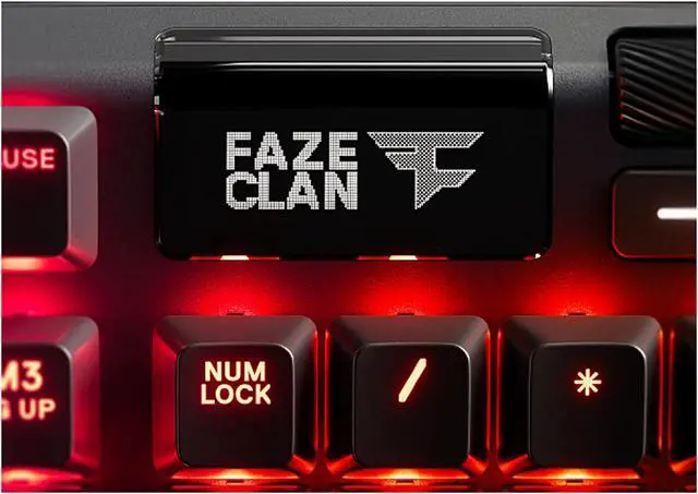 Alt view image 5 of 10 - SteelSeries Apex 7 Mechanical Gaming Keyboard - OLED Smart Display - USB Passthrough and Media Controls - Tactile and Clicky - RGB Backlit