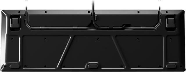 Alt view image 8 of 9 - SteelSeries Apex 5 Hybrid Mechanical Gaming Keyboard – Per-Key RGB Illumination – Aircraft Grade Aluminum Alloy Frame – OLED Smart Display (Hybrid Blue Switch)