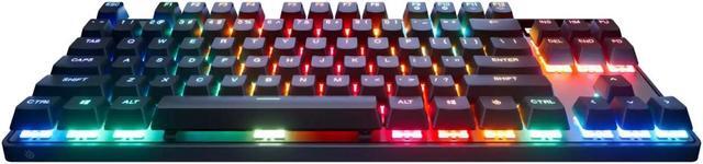 Alt view image 4 of 13 - SteelSeries Apex Pro TKL Gen 3 OmniPoint 3.0 HyperMagnetic Switches, Adjustable Actuation, Rapid Trigger, Game-Ready Presets, Protection Mode, Rapid Tap/SOCD, OLED, RGB, PBT Keycaps, USB-C