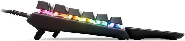 Alt view image 5 of 11 - SteelSeries Apex Pro Gen 3 OmniPoint 3.0 HyperMagnetic Switches, Adjustable Actuation, Rapid Trigger, Game-Ready Presets, Protection Mode, Rapid Tap/SOCD, OLED, RGB, PBT Keycaps, USB-C