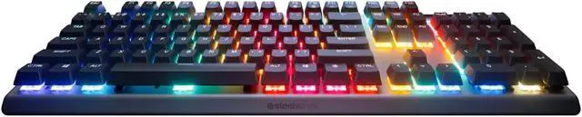 Alt view image 3 of 11 - SteelSeries Apex Pro Gen 3 OmniPoint 3.0 HyperMagnetic Switches, Adjustable Actuation, Rapid Trigger, Game-Ready Presets, Protection Mode, Rapid Tap/SOCD, OLED, RGB, PBT Keycaps, USB-C