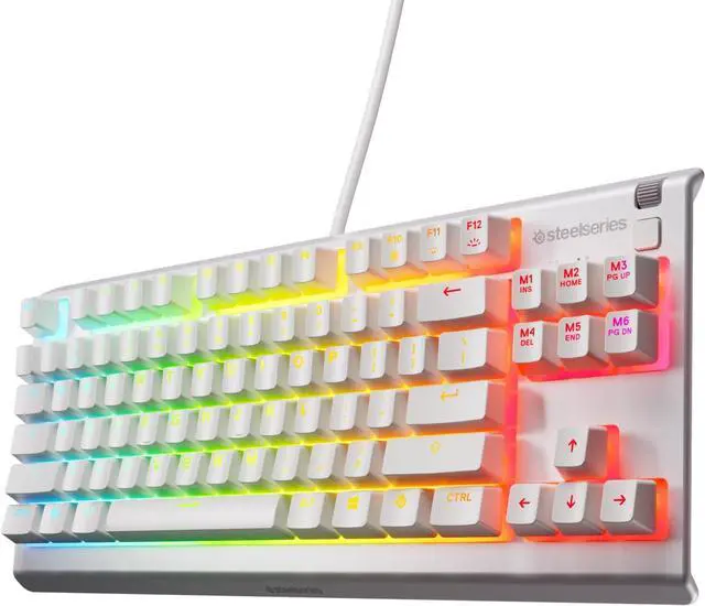 Main image of SteelSeries Apex 3 TKL RGB Gaming Keyboard — Tenkeyless Compact Form Factor — 8-Zone RGB Illumination — Water and Dust Resistant — Whisper-Quiet Gaming Switch
