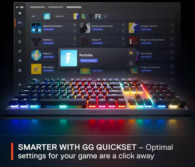 Alt view image 6 of 6 - SteelSeries Apex Pro Gen 3 Wired Gaming Keyboard - OmniPoint 3.0 HyperMagnetic Switches, Adjustable Actuation, Rapid Trigger, Game-Ready Presets, Rapid Tap/SOCD, OLED RGB, PBT Keycaps, USB-C