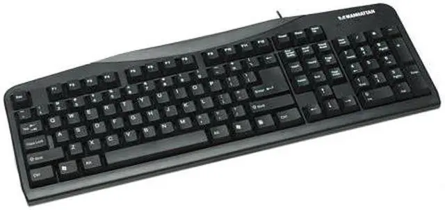 Main image of MANHATTAN 155113 Black USB Wired Standard Enhanced Keyboard