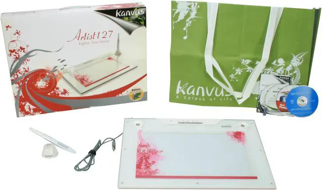 Alt view image 6 of 6 - Kworld Kanvus Artist 127 Wide Mode: 12" x 7.25'' 4:3 Mode: 9.5" x 7.25" Active Area USB1.1 Tablet