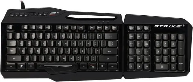 Alt view image 2 of 5 - Mad Catz S.T.R.I.K.E. 3 Gaming Keyboard for PC