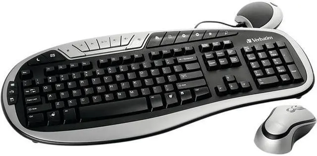 Main image of Verbatim  96665  USB  Wireless  Ergonomic Multimedia Keyboard and Mouse