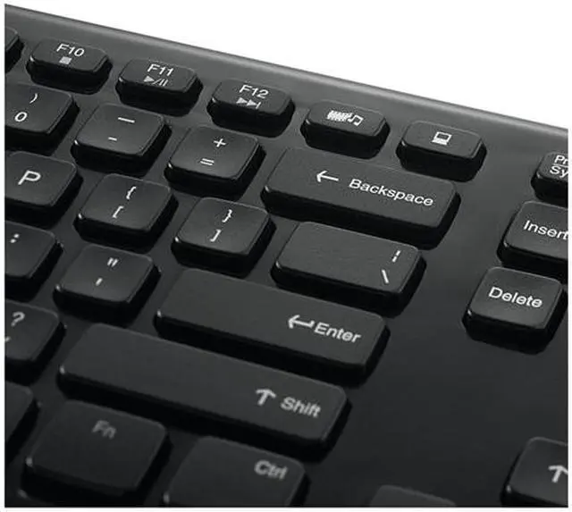 Alt view image 5 of 8 - Verbatim 96983 Piano Black 2.4 GHz Wireless Slim Keyboard and Mouse