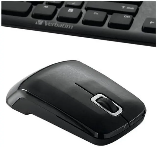 Alt view image 6 of 8 - Verbatim 96983 Piano Black 2.4 GHz Wireless Slim Keyboard and Mouse