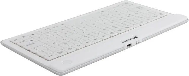 Alt view image 3 of 4 - Verbatim 97754 White Bluetooth Wireless Ultra-Slim Keyboard for iPhone, iPod Touch, iPad, iPad2 and Other Tablets