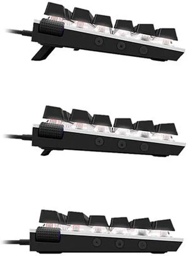 Alt view image 3 of 5 - NZXT Function Mini TKL Mechanical Keyboard - KB-175US-WR- PC Gaming Mechanical Keyboard - MX Compatible Switches - Hot Swappable Key Switch Sockets - Linear RGB Switches - Aluminum Top Plate - White