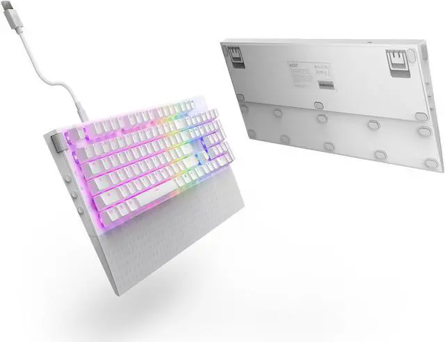 Alt view image 16 of 18 - NZXT Function 2 Optical Gaming Keyboard, Linear optical switches, 8,000 Hz polling rate, Doubleshot PBT keycaps, Hot-swappable, White