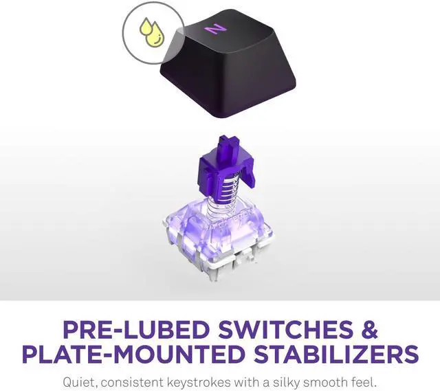 Alt view image 7 of 18 - NZXT Function 2 MINITKL Optical Gaming Keyboard, Linear optical switches, 8,000 Hz polling rate, Doubleshot PBT keycaps, Hot-swappable, Black