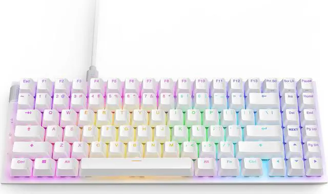 Alt view image 13 of 18 - NZXT Function 2 MINITKL Optical Gaming Keyboard, Linear optical switches, 8,000 Hz polling rate, Doubleshot PBT keycaps, Hot-swappable, White