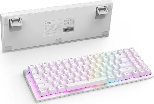 Alt view image 12 of 18 - NZXT Function 2 MINITKL Optical Gaming Keyboard, Linear optical switches, 8,000 Hz polling rate, Doubleshot PBT keycaps, Hot-swappable, White
