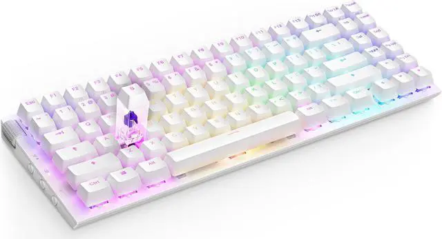 Alt view image 15 of 18 - NZXT Function 2 MINITKL Optical Gaming Keyboard, Linear optical switches, 8,000 Hz polling rate, Doubleshot PBT keycaps, Hot-swappable, White