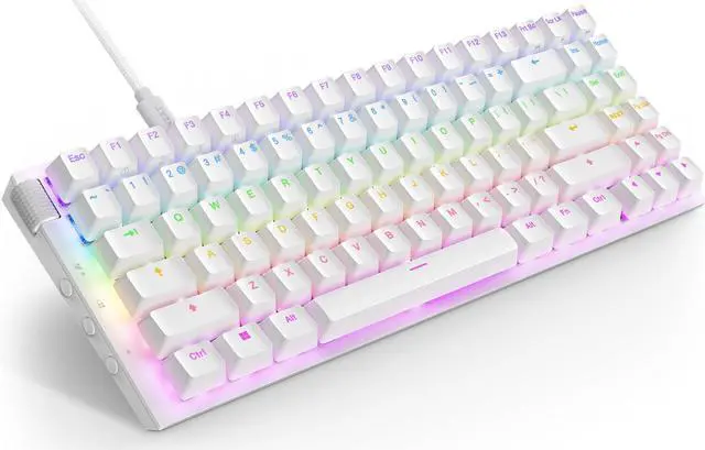 Alt view image 16 of 18 - NZXT Function 2 MINITKL Optical Gaming Keyboard, Linear optical switches, 8,000 Hz polling rate, Doubleshot PBT keycaps, Hot-swappable, White