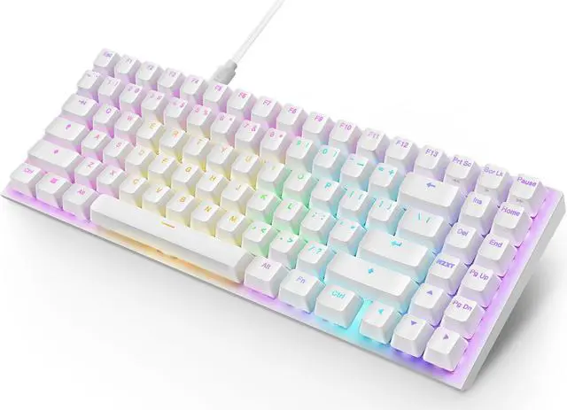 Alt view image 11 of 18 - NZXT Function 2 MINITKL Optical Gaming Keyboard, Linear optical switches, 8,000 Hz polling rate, Doubleshot PBT keycaps, Hot-swappable, White
