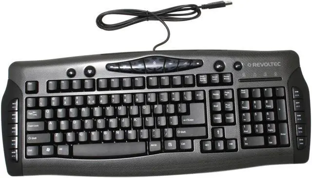Alt view image 2 of 4 - REVOLTEC BG13475 Black 104 Normal Keys 21 Function Keys USB Standard Fightboard Advanced
