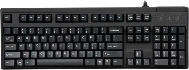 Alt view image 2 of 4 - QUMAX Xarmor U9 USB or PS/2 Wired Standard Mechanical Keyboard with Cherry MX Brown Switches