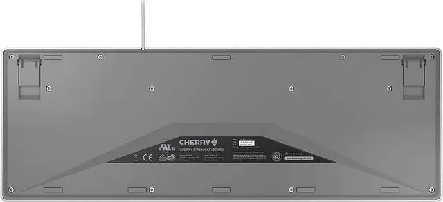 Alt view image 2 of 2 - Cherry Stream Keyboard Wired USB SX Scissors Mechanism QWERTY Whisper-Quiet Silent Keystroke for Home Office, Work or Personal Computer. Black