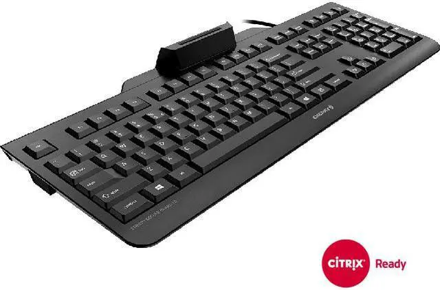 Main image of CHERRY SECURE BOARD 1.0 JK-A0400EU-2 Black 104 Normal Keys 4 Function Keys USB Wired Ergonomic Keyboard